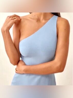 Reformation Evelyn Dress NWT Size 12 Soft Blue Mineral